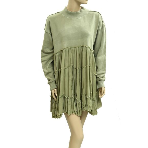 Free People We The Free Pixie Sweatshirt Mini Dress Oversized Cotton S 282980 - Picture 5 of 11